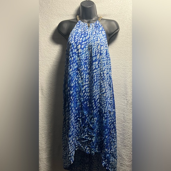 Michael Kors Blue High-Low Dress X-Small - Picture 3 of 12
